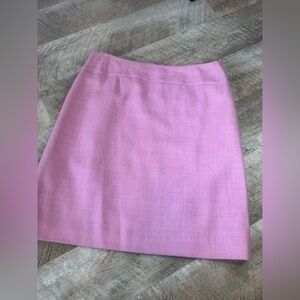 LOFT Wool Pink A-Line Skirt, Lined Flattering Fit